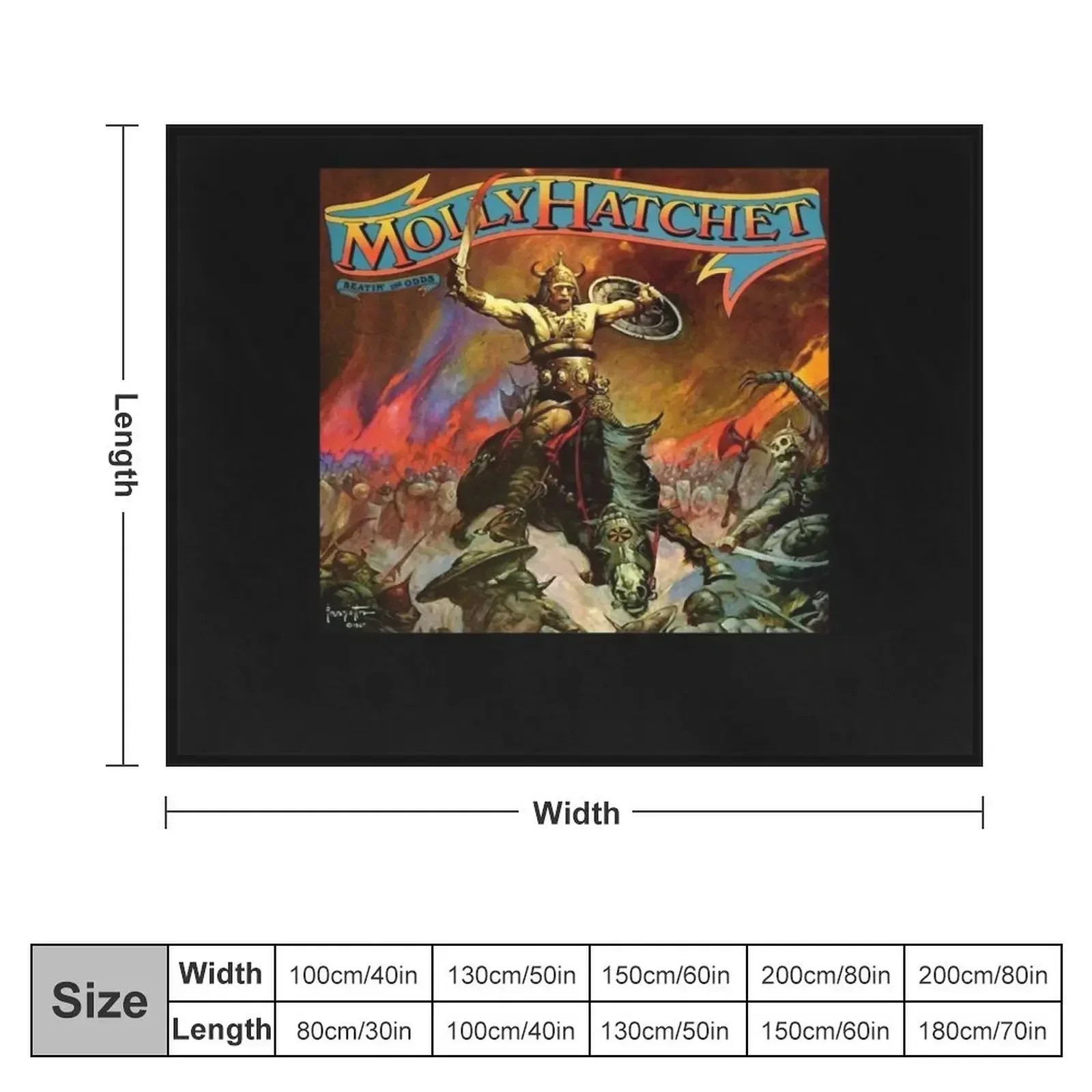 Molly Hatchet Throw Blanket Extra Large Throw Personalized Gift Sofa Throw Blankets