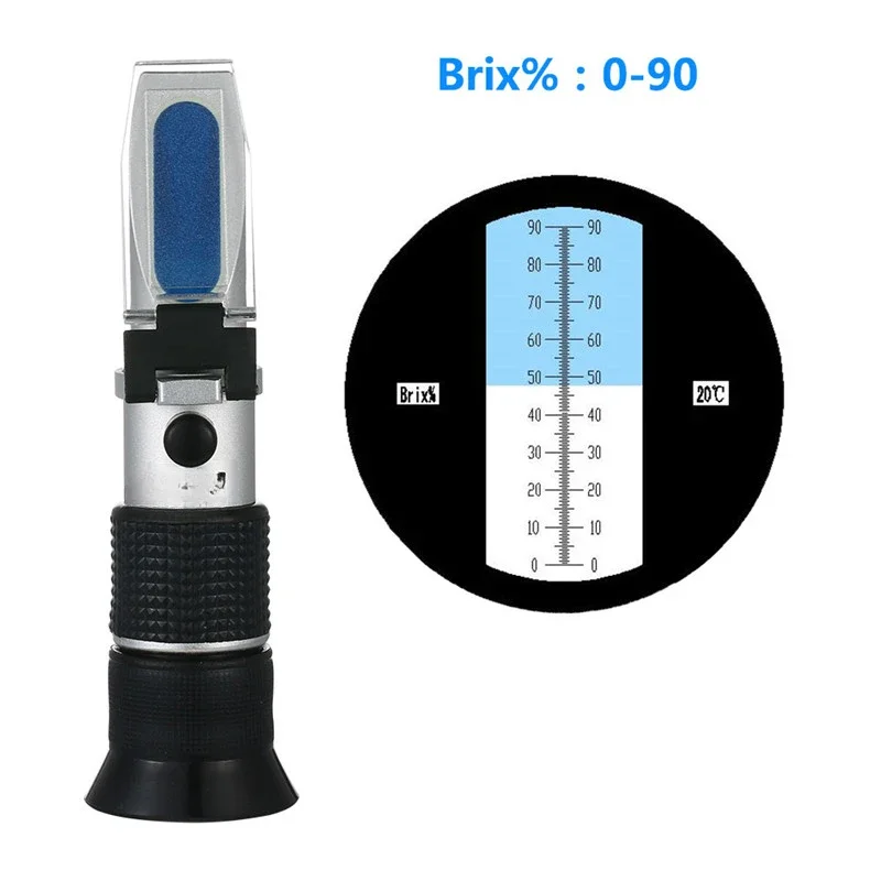 1Handheld Refractometer Brix Meter 0-90% Optical Brix Meter