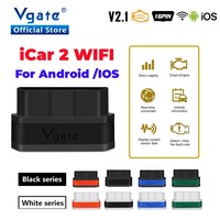 Vgate iCar2 ELM327 V2.1 Car Diagnostic Tool Wifi OBD OBD2 Adapter For Android/IOS Auto Scanner ELM 327 odb2 Scaner Code reader