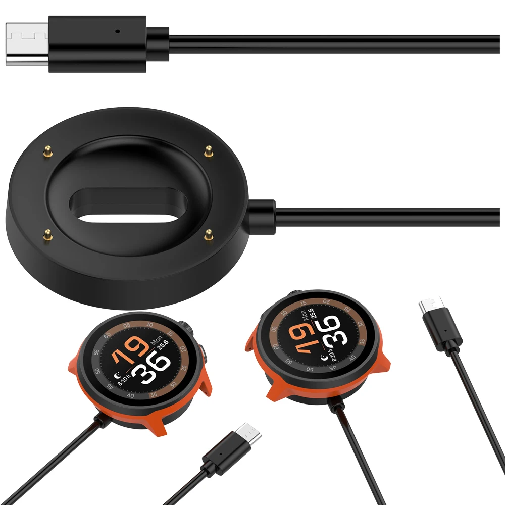 BEHUA Usb Cable Charger For Suunto RUN Smartwatch Fast Charge Clip Adapter Replacement Chargers Watch Accessories