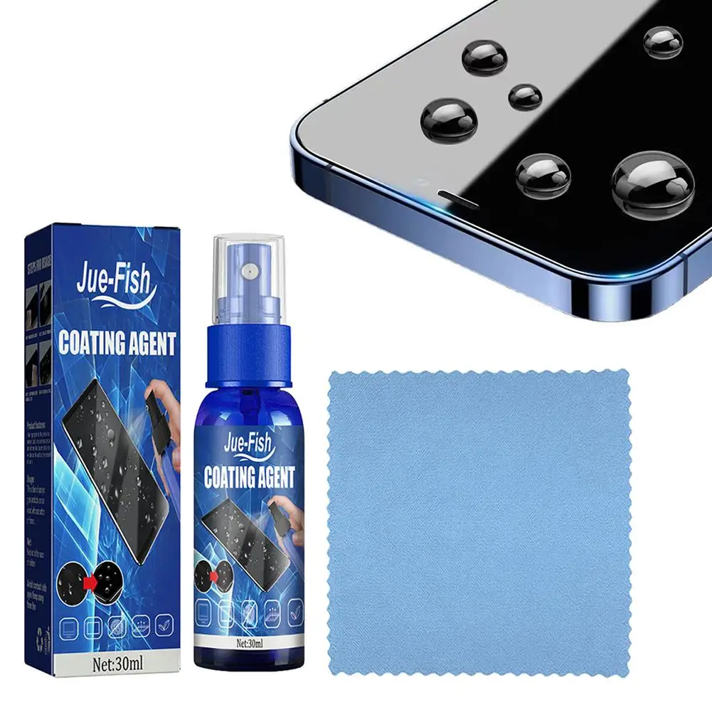 For Jue-fish Screen Coating Agent Mobile Phone Screen Cleaner Set Glass Hydrophobic Oleophobic Coating Liquid Anti-scratch