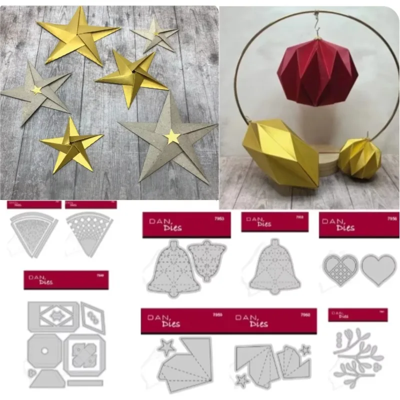 스크랩북 카드 스텐실 컷 다이, DIY 수제 카드 공예용, 작은 나무 금속 절단 데이터, 슬림라인 에센셜