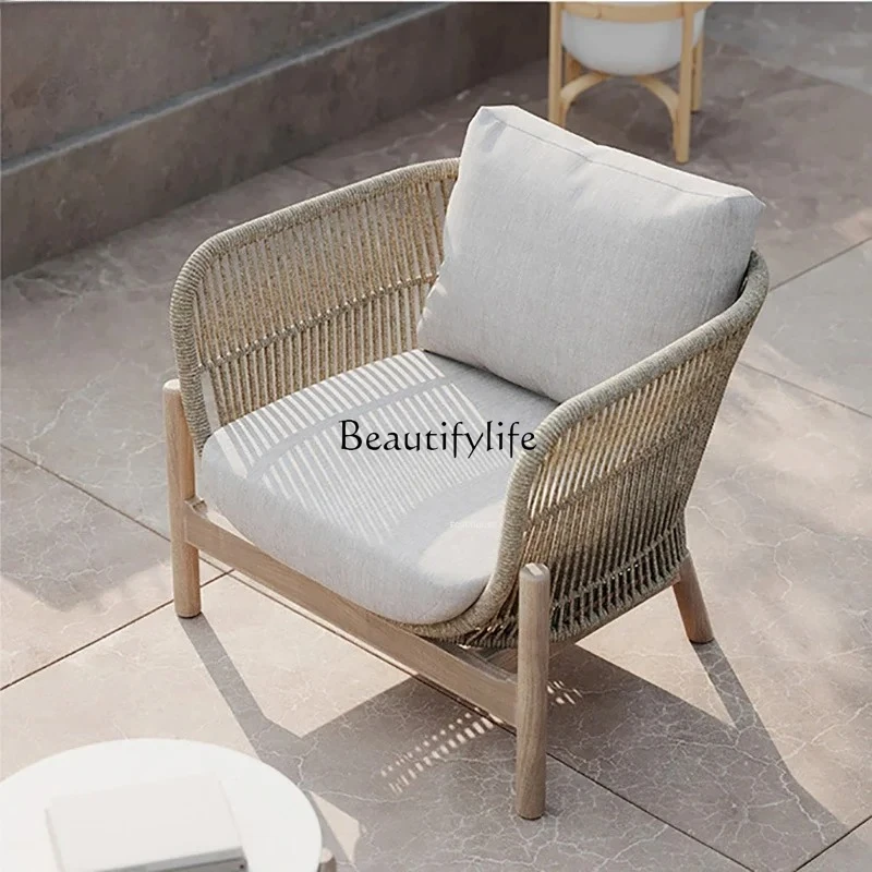 

Outdoor Chairs Villa Courtyard Outdoor Furniture Modern Minimalist Balcony Sofa Chairs Designer Single Armchair Garden