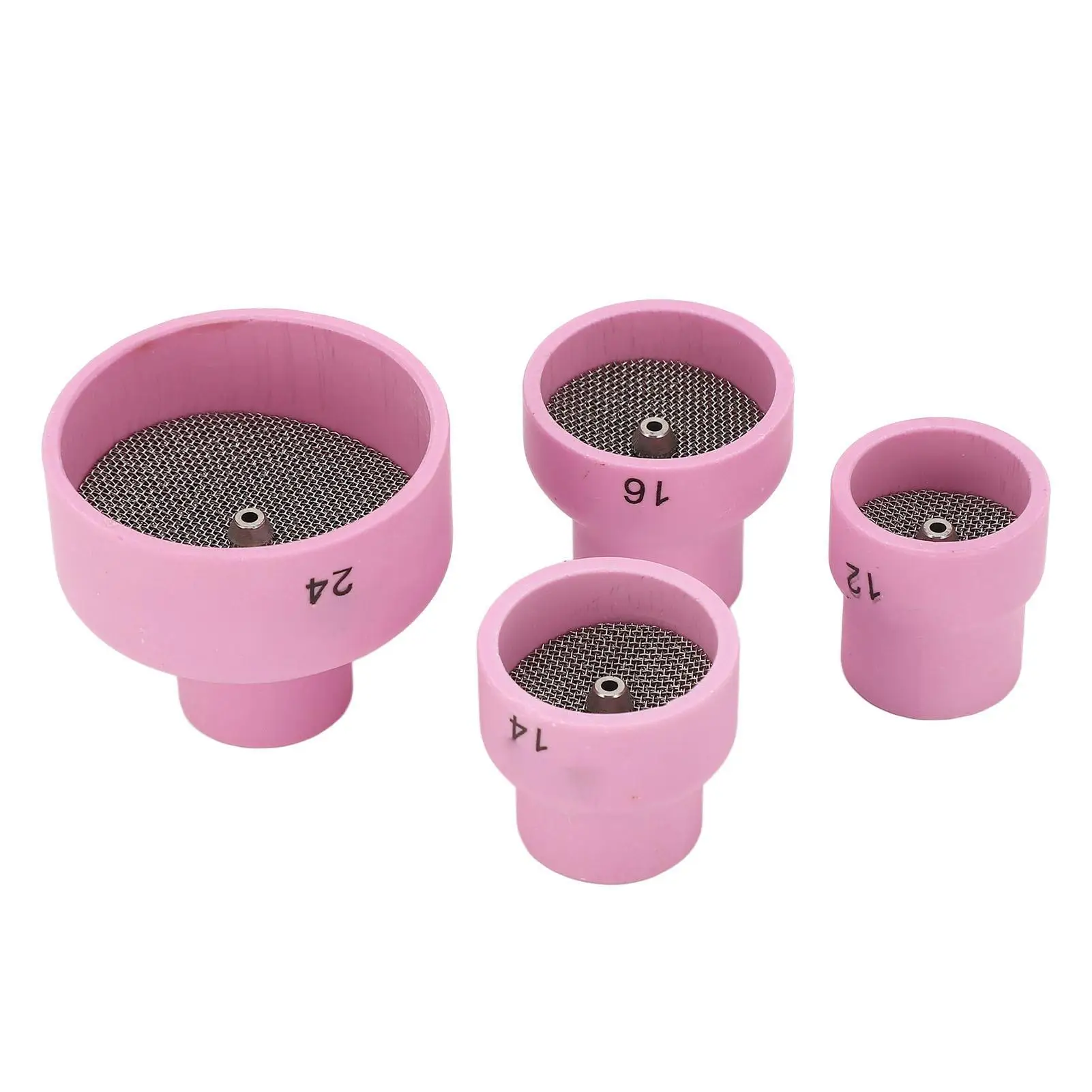 كوب لحام 16 مللي متر فوهة غاز السيراميك المدمجة الفولاذ المقاوم للصدأ تصفية الشاشة صلابة عالية ل wp9 WP20 WP25 WP17 WP18 WP26