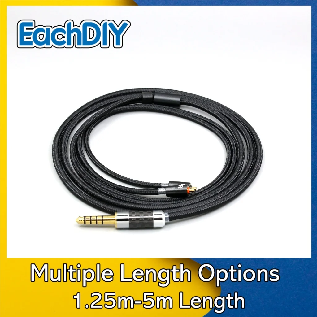 

2.5mm XLR 4.4mm Super Soft Headphone Nylon OFC Cable For UE Live UE6 Pro Lighting SUPERBAX IPX Earphone LN007550