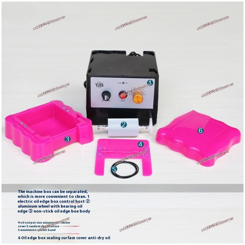 

Electric Oil Edge Box Painting Machine Leather Oil Edge Men's Wallet Making Belt Repairman Edge Dyeing 220V