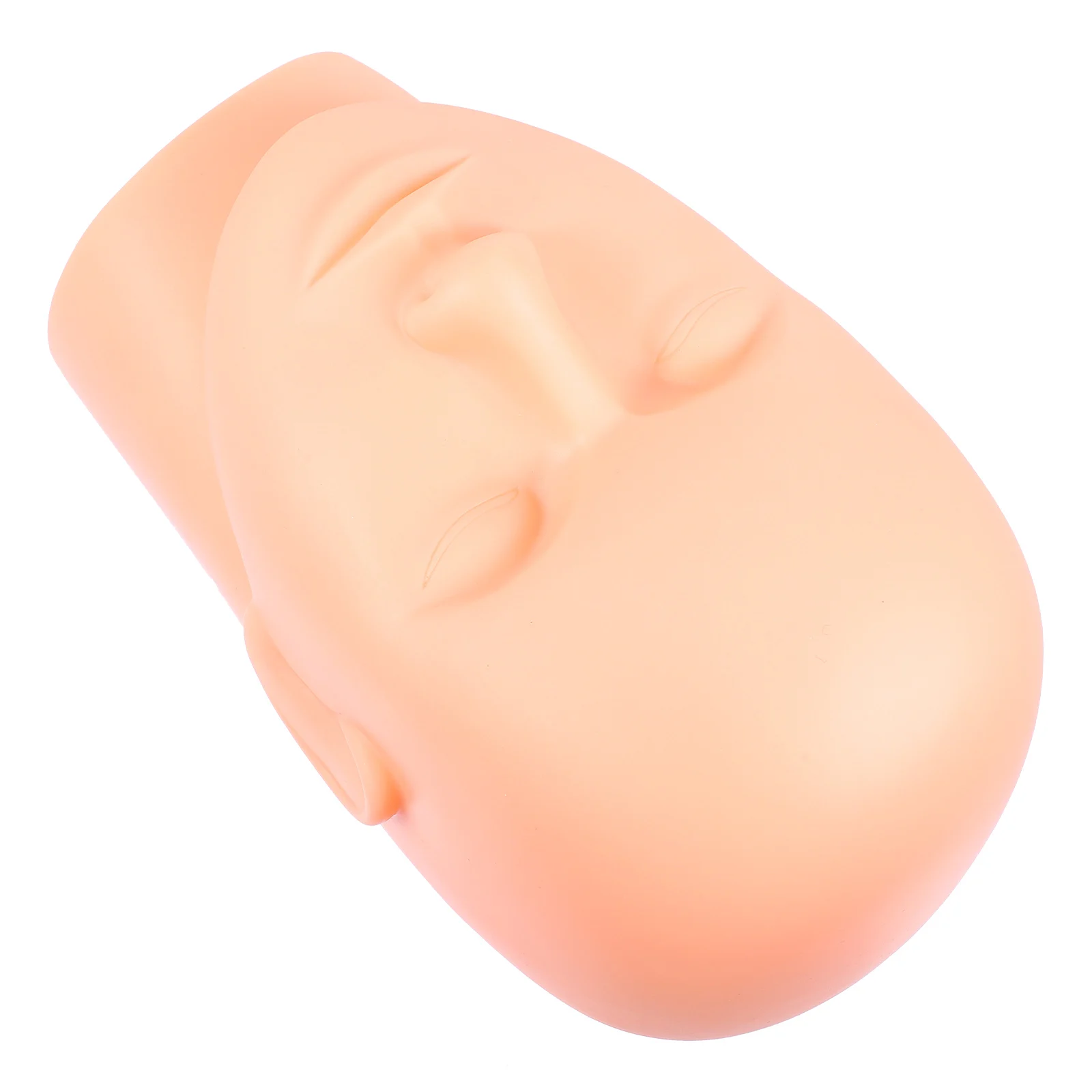 Juego de extensiones de pestañas, maniquí de Gel de sílice, cabeza plana para práctica de cosmetología, entrenamiento de maquillaje, uso en salón de belleza