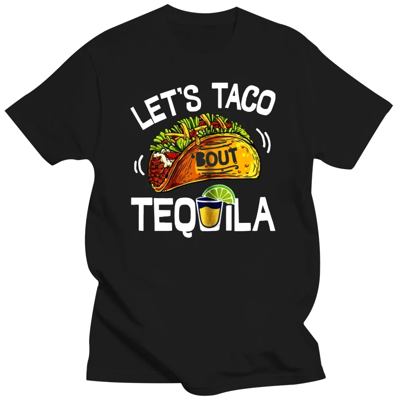 Funny Tacos And Tequila Shirt Mexican Sombrero Gift T-Shirt Black-Navy Men-Women Fitness Tee Shirt