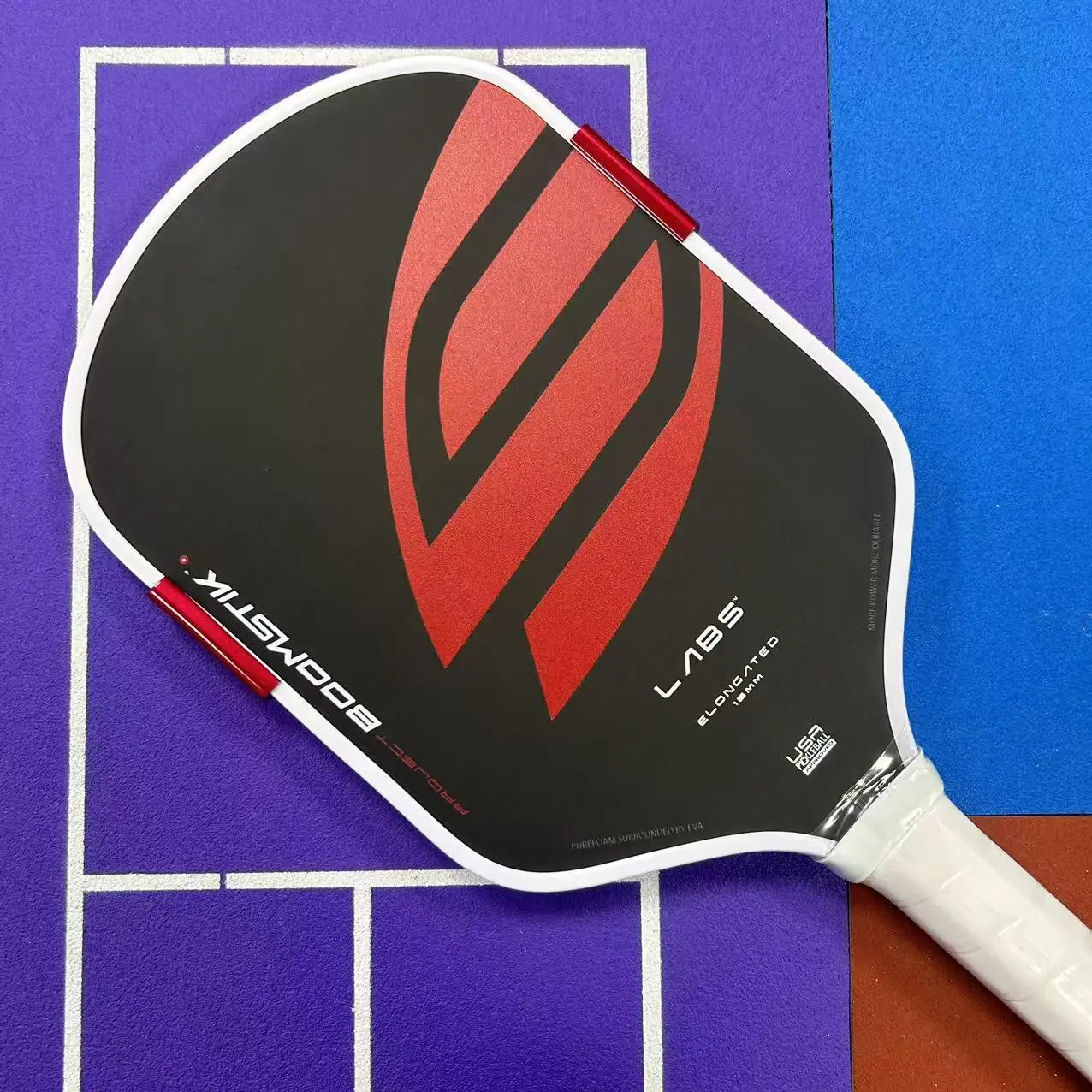 

Wholesale Custom 16mm EVA Edge Foam T700 Raw Carbon Fiber BM USAPA Approved Boomstik Pickleball Paddle Selaelongated