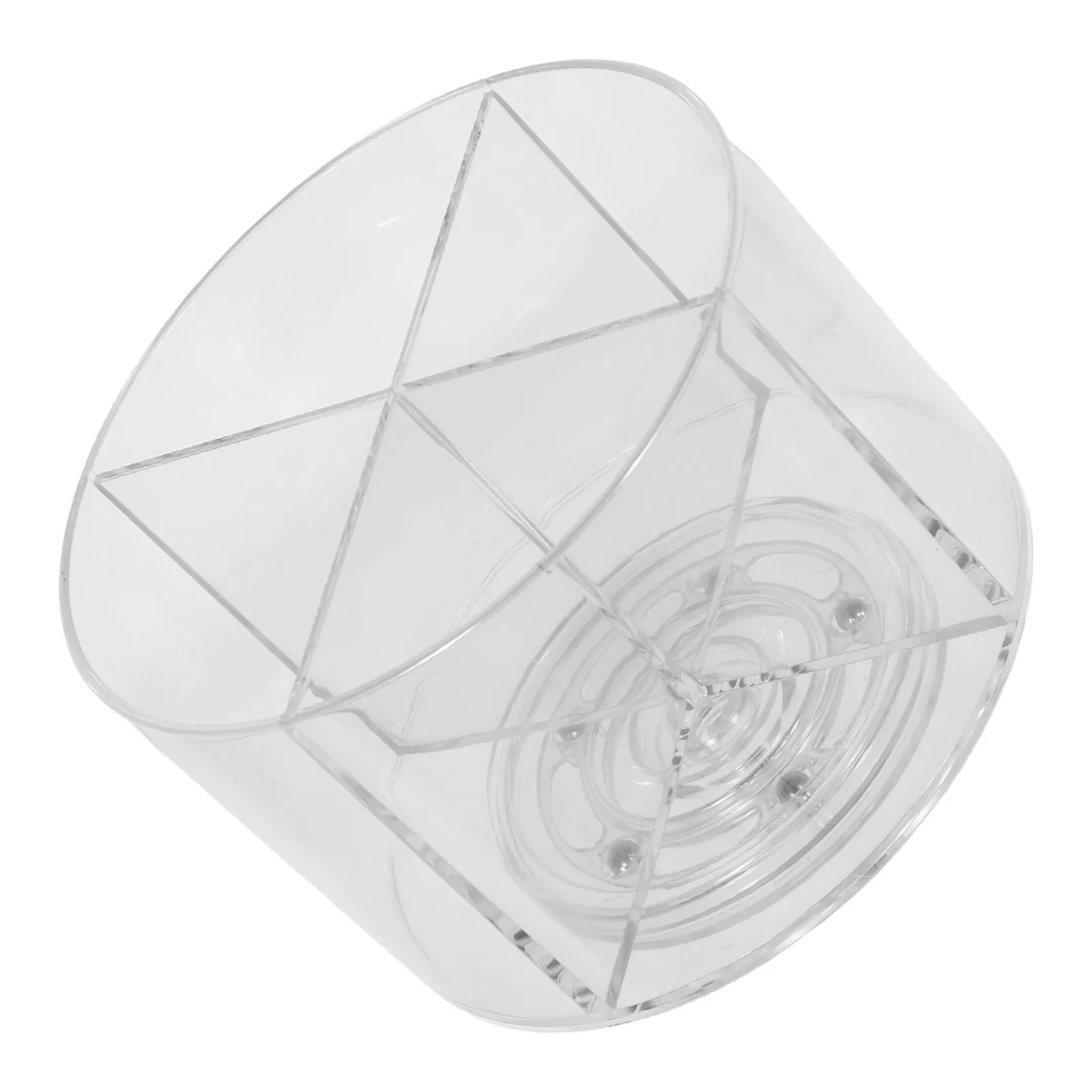 Rotating Drink Packet Organizer Transparent Plastic Lazy Susan Turntable Pantry Kitchen Packet Storage Organizer
