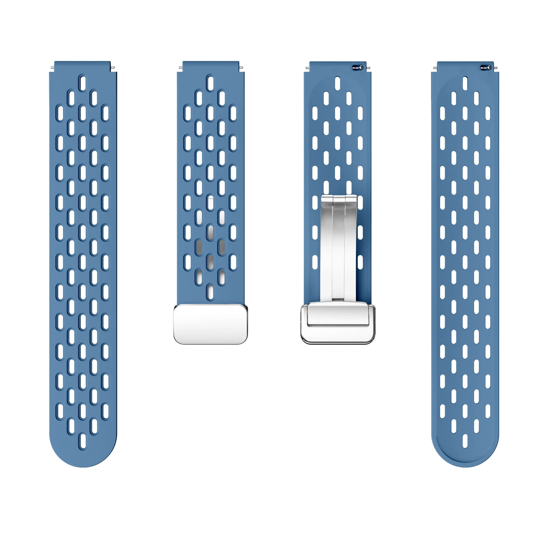 Correa magnética de silicona para reloj Huawei GT4, pulsera de malla transpirable, hebilla magnética, liberación rápida, 18mm, 41mm