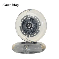 Ruedas de flash LED para niños y adultos, scooters de ruedas luminosas, coche Shilly, unidad LED, PU de 100mm, 2 piezas