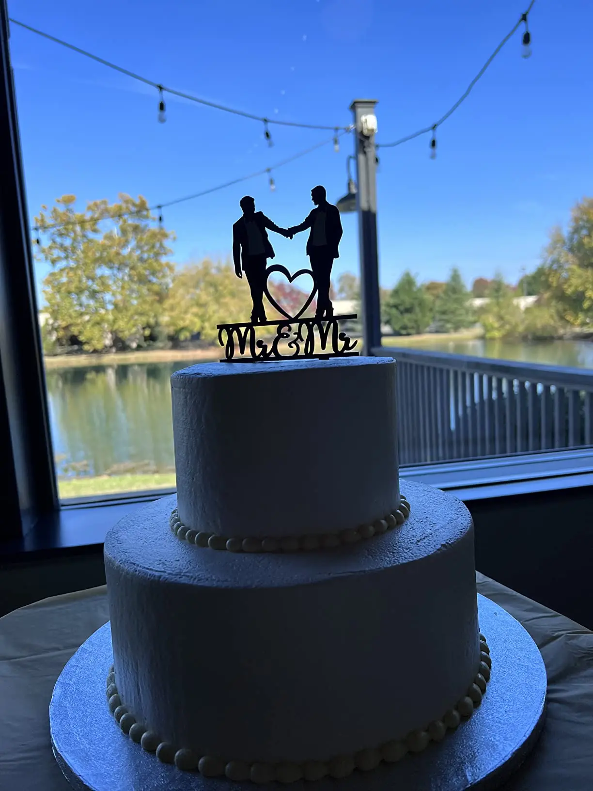 

Mr & Mr Cake Topper, Black Acrylic Gay Wedding Decoration, Gift for Gay Couple, Men Anniversary