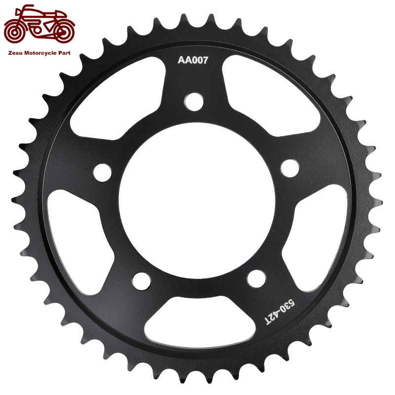 530-42T 530 42 Tooth Motorcycle Rear Sprocket 20CrMnTi For KAWASAKI ZX-14R ZX1400 Ninja 2016-2022 ZZR1400 ZZR 1400 2020-2021