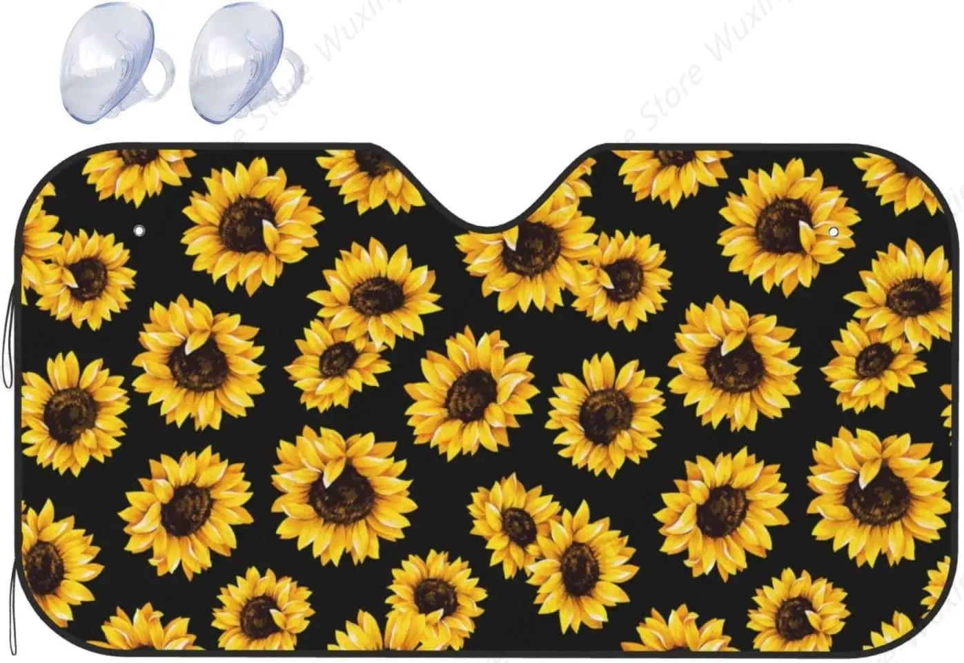

Kuilepa Sunflower Солнцезащитный козырек на лобовое стекло автомобиля, солнцезащитный козырек на лобовое стекло, солнцезащитный козырек, складной солнцезащитный козырек для автомобиля - держит ваш автомобиль
