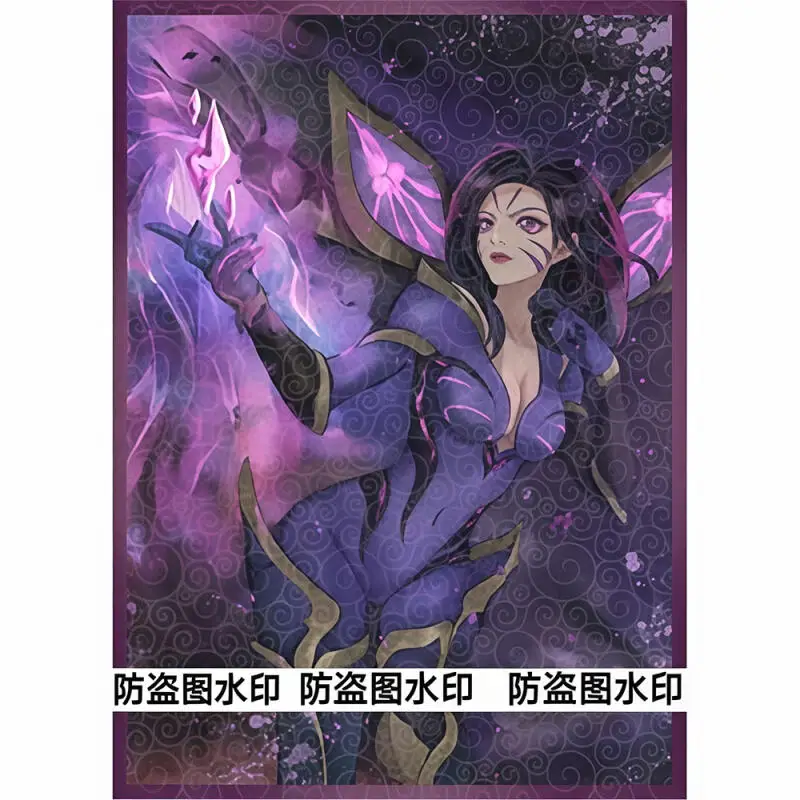 

60 шт./компл., руны, Battlefield, дочь Void Kai'Sa, рукав для флэш-карты, чехол для коллекции аниме-игр, защитный чехол для карт 66*92 мм