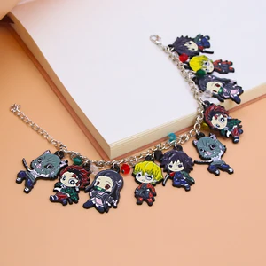 Anime Dämon Slayer Herrenarmband Kimetsu auf Yaiba, Tanjirou Nezuko, Cosplay -Metallarmband, Charakter -Cartoon -Pingerschmuck Hauptverkäufe von Kimetsu Manga auf Yaiba - №2