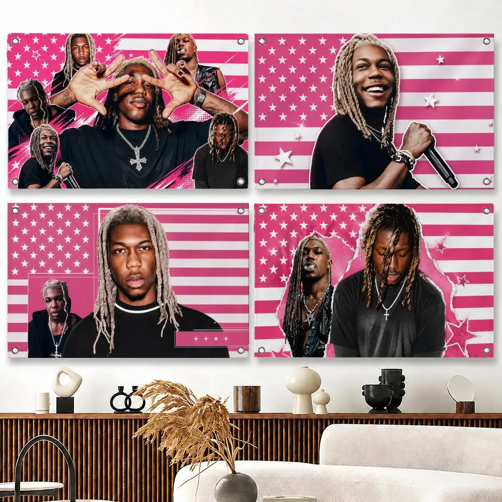 Rapper Destroy Lonely Flags flag Suitable For Party Club Outdoor Interior Wall Decoration Banner Fans Gift