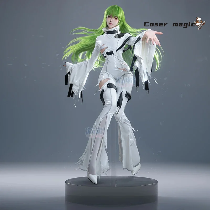 

Аниме Code Geass C.C. Косплей, ограниченная одежда, костюм из искусственной кожи, униформа, вечеринка на Хэллоуин для женщин и мужчин, карнавал