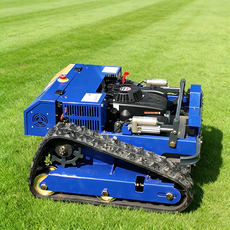 

Customized tracked lawn mower with multifunctional control for orchard, hillside, greenhouse, farm embankment