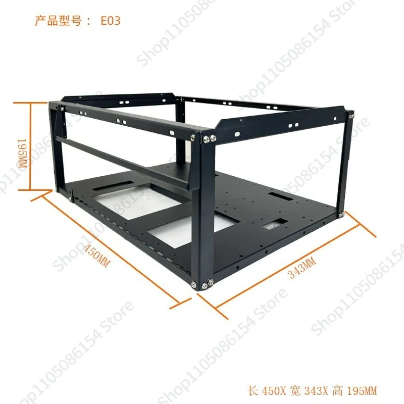 Stackable open chassis X79 X99 dual EATX main board bracket 6 card bracket 4090 graphics card rack