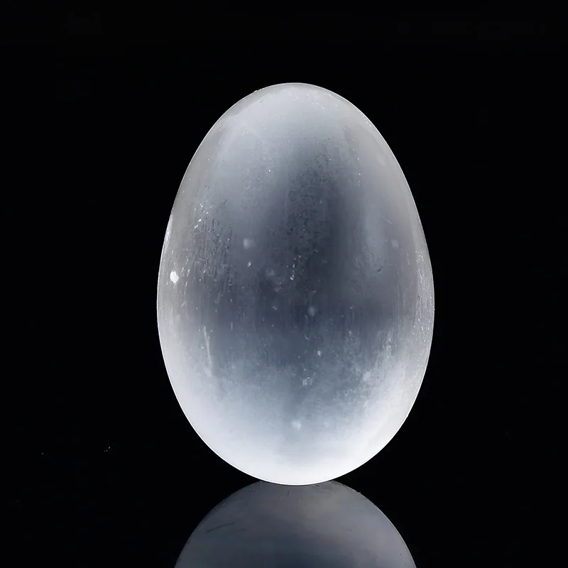 Sélénite naturelle oeuf cristal Quartz Reiki pierre naturelle guérison Quartz maison décorative énergie pierre minerai minéral ornements cadeau