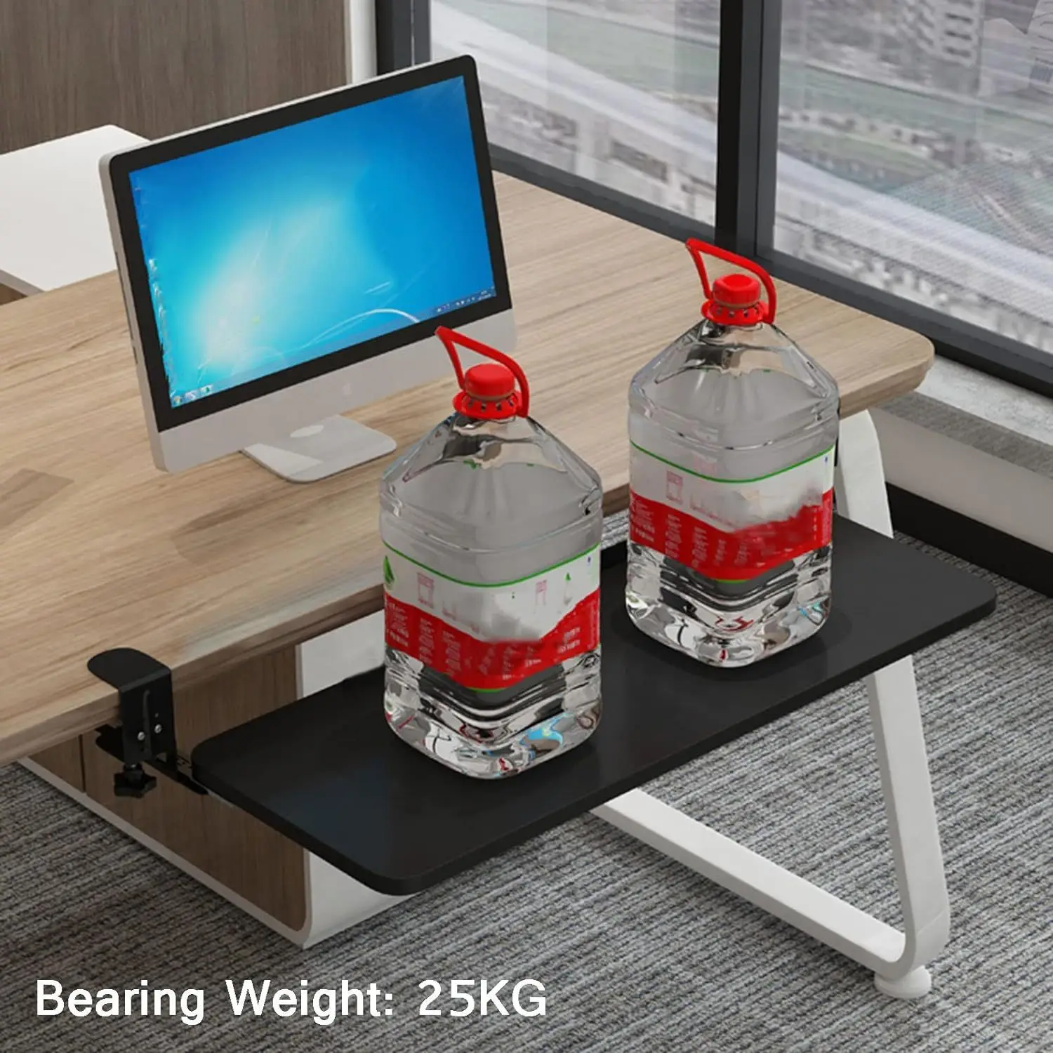 wholesal 1PC Clamp Keyboard Tray Ergonomic Sliding Under Desk Keyboard and Mouse Platform