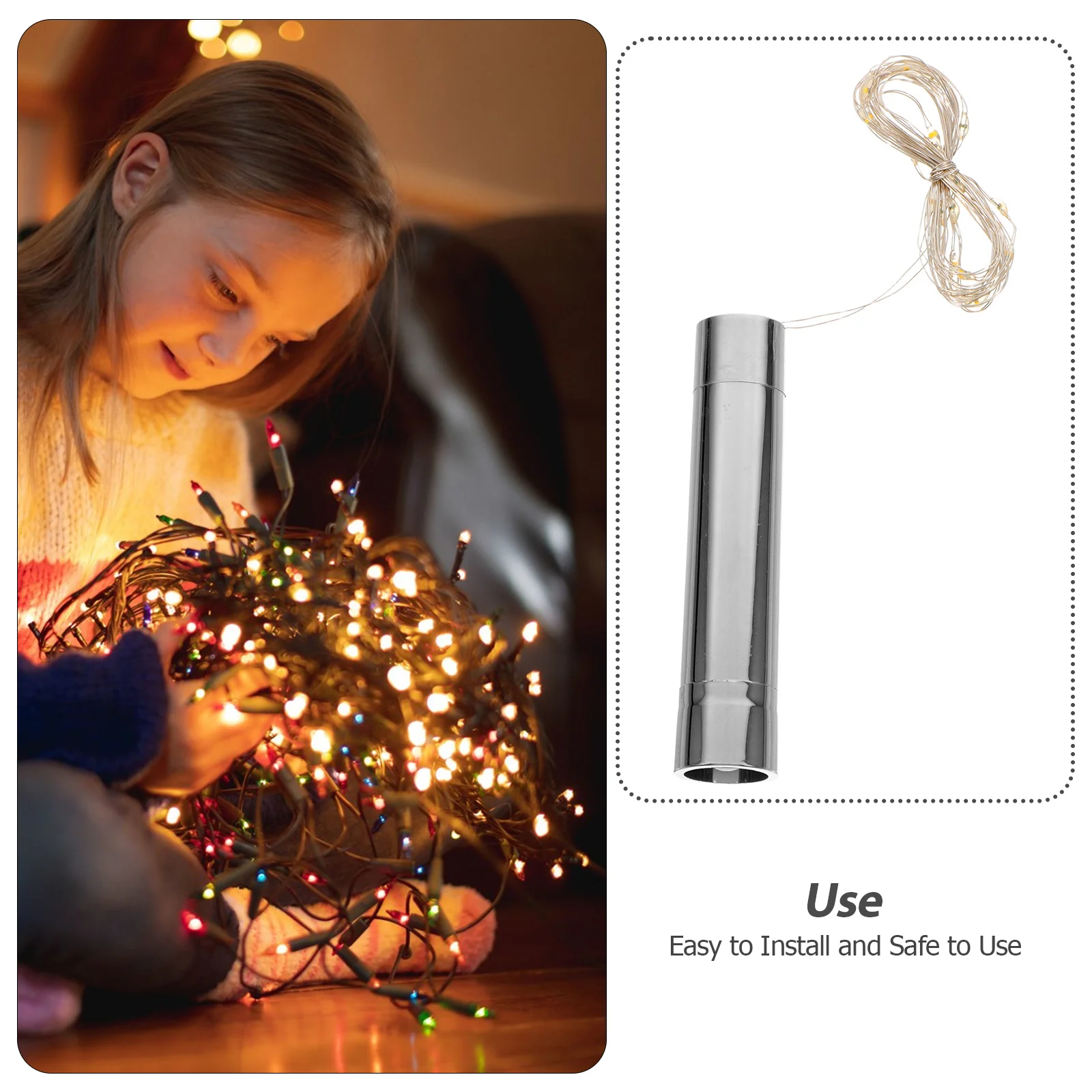 1 قطعة LED مثبت زجاجي سلسلة ضوء دافئ توهج مصباح للزينة جو رومانسي مهرجان عطلة حفل زفاف #6