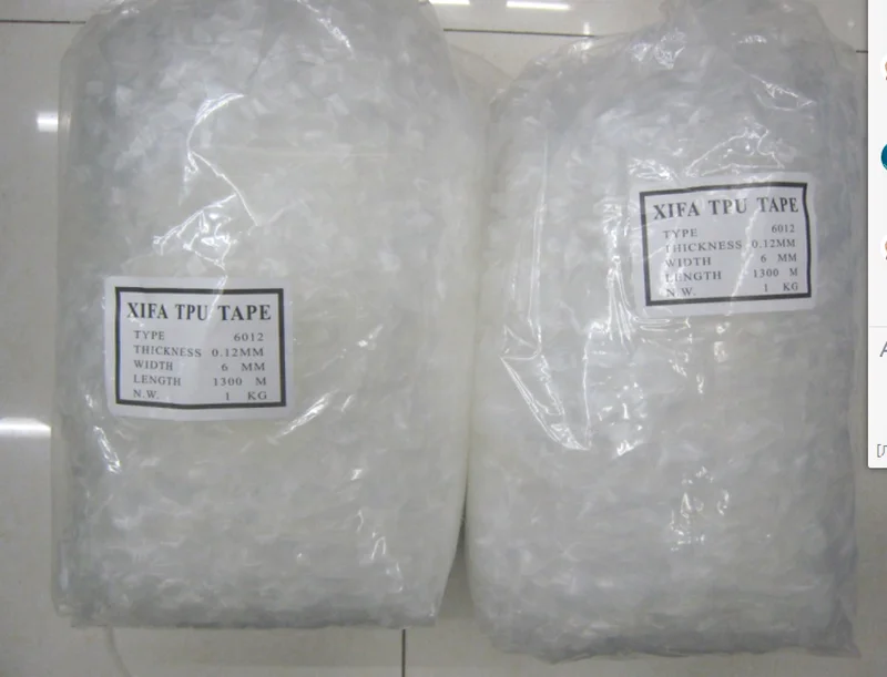60M/lot Width 5/6mm,Thickness 0.12mm transparent Matte Strong tensile strength and good elasticity elastic band