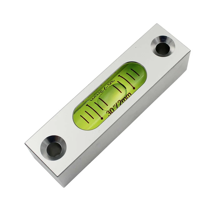 Hot sale!! 30"/2mm Square column Submit Metal Level protractor Tubular spirit level bubble Size 15*15*58mm image 5