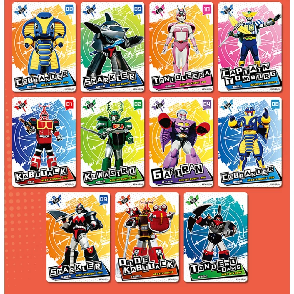 Kayou original b-robô kabutack coleção cartões ssr ur qr tema requintado design anime personagens cartões brinquedos da infância presentes