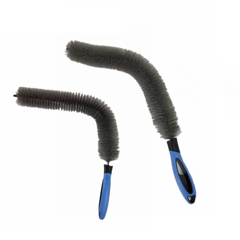 Lengthen 60cm car engine Bendable Detailing wash brush Not scratched tire 3cm long Soft Bristle  For Hyundai Lotus Smart car