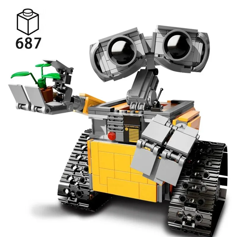 687PCS Walli Space Robot Building Bricks Dolls Sets Classic Movie Blocks  Model 21303 Children Toys Adult Friend Birthday Gifts