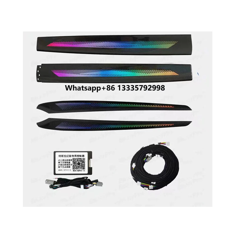 

Car Center Console Dashboard Touch Panal LED Atmosphere Lights Interior Car Ambient Light for Model 3 Y