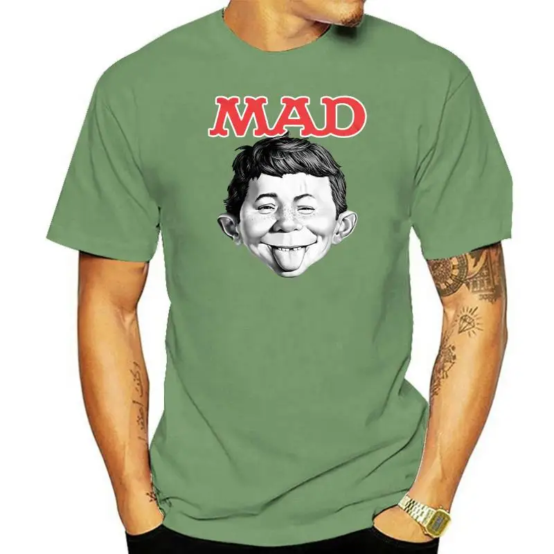 Officially Licensed Mad Magazine - Alfred Big  Tall 3xl  4xl  5xl Men T Shirt Men Tops Tees 2023 Summer Fashion New