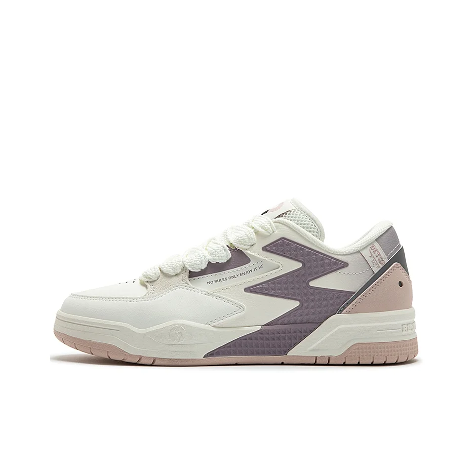 361 BIG3 Cushioning Slip Resistant Low top Skateboard Shoes Women's Pink Purple 582416612-6