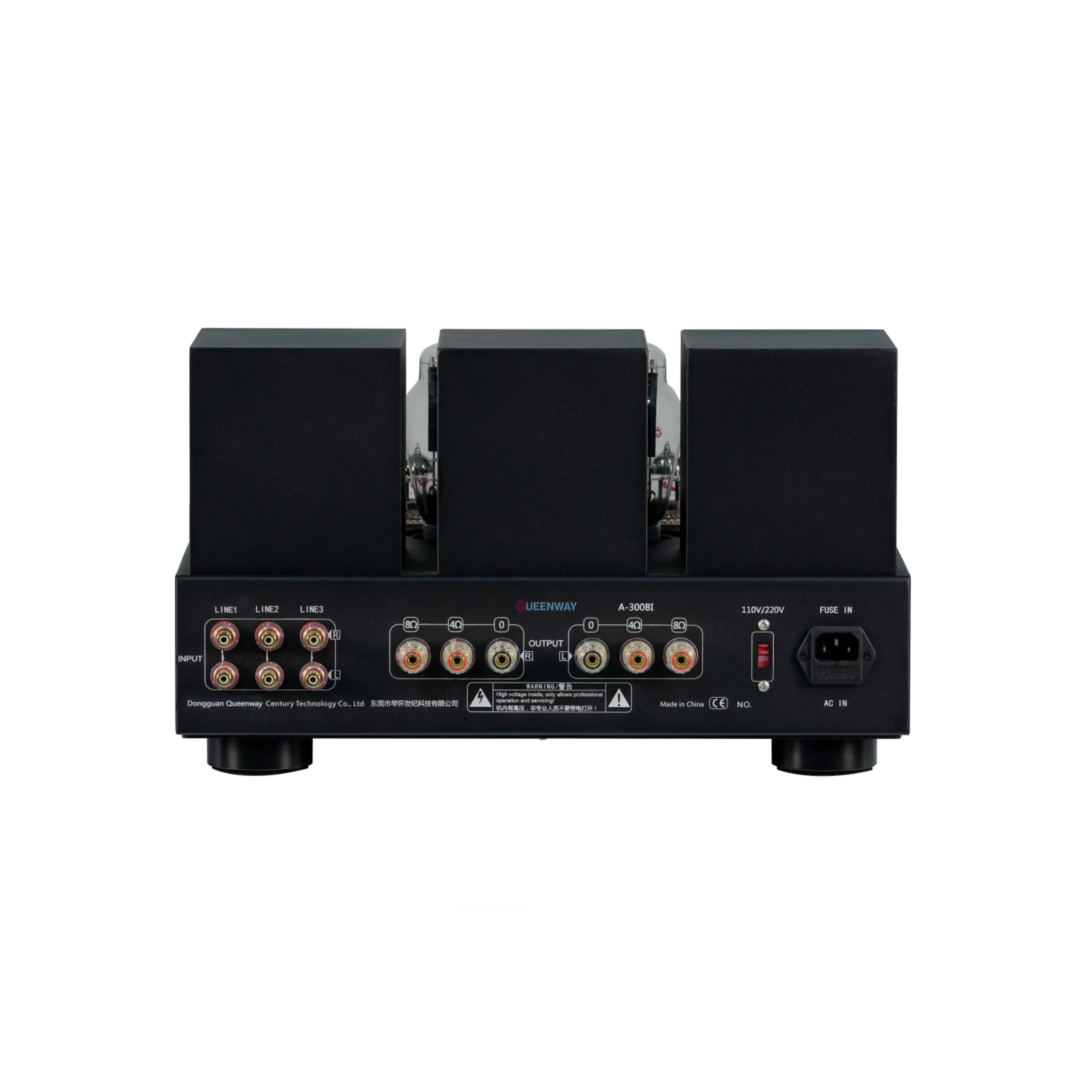 Queenway A-300BI Psvane 300B 4 szt. Zintegrowany lampowy wzmacniacz próżniowy klasy A 18 W * 2 z pilotem i wzmacniaczem MagneticTube linii Cayin