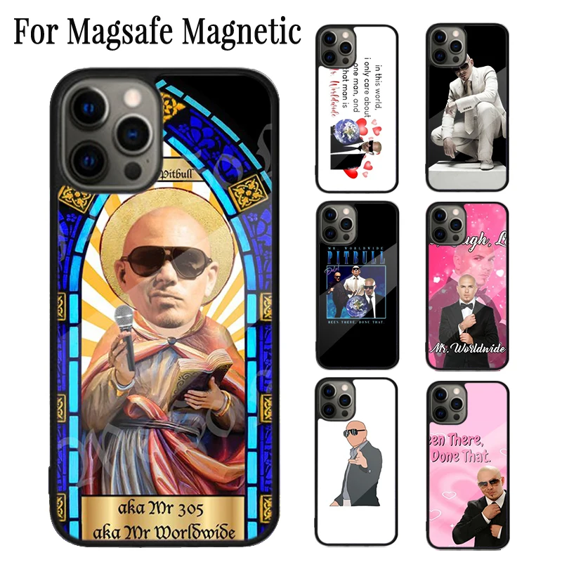 

Mr Worldwide Magnetic Phone Case Coque For iPhone 16 15 14 Plus 13 12 Mini 11 Pro Max Magsafe Wireless Charging Cover