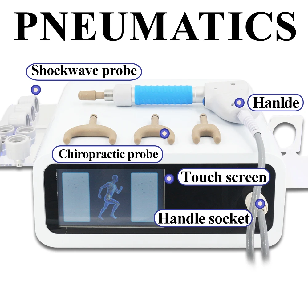 المهنية الهوائية آلة العلاج بالمستخدمين آلام الساق الركبة العلاج الطبيعي 12Bar موجة الصدمة جهاز الجسم مدلك بتقويم العمود الفقري