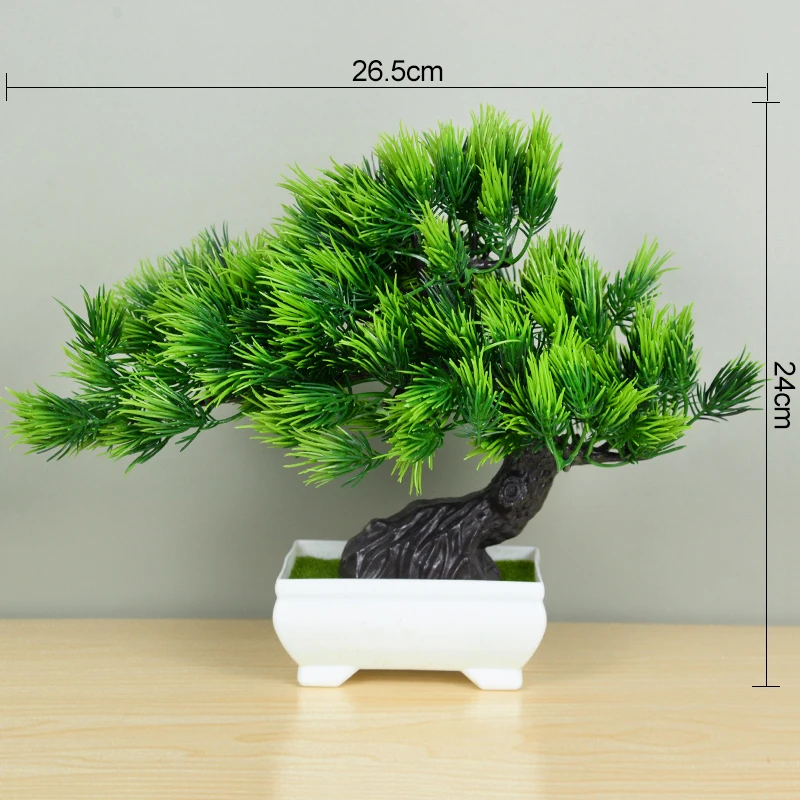 Artificial Mini Bonsai Potted Small Tree Fake Plant Ornament