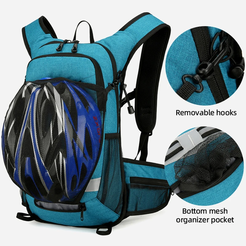 Outdoor Sport Backpack Bike Cycling Running Hiking Water Bag Storage Helmet Pack Waterproof UltraLight Bladder Lightweight Bags