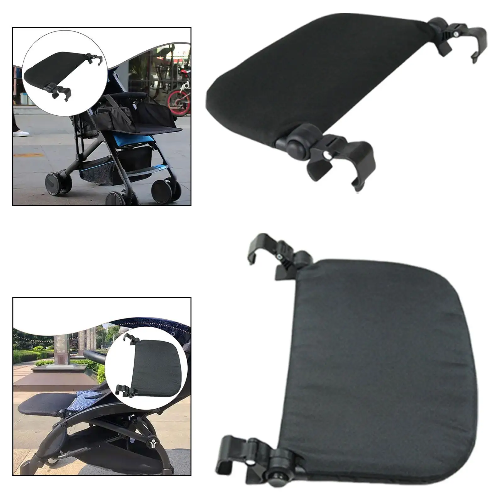 Extended Stroller Footrest Angle Adjustable Footboard for Kids Infant Child