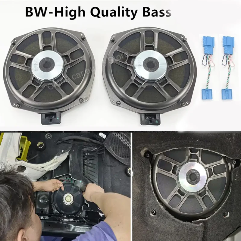 Car Audio 8-Inch Under Seat Subwoofer Bass Speaker for BMW E60 E61 E65 E66 E82 E87 E90 E91 E92 E93 F10 F30 G20 G30