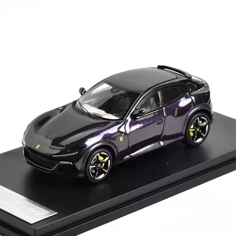 Modelo de coche supercoche FUV escala de simulación coche en miniatura de aleación fundida 1:64 Purosangue V12 F colección de juguetes para niños adornos de regalo