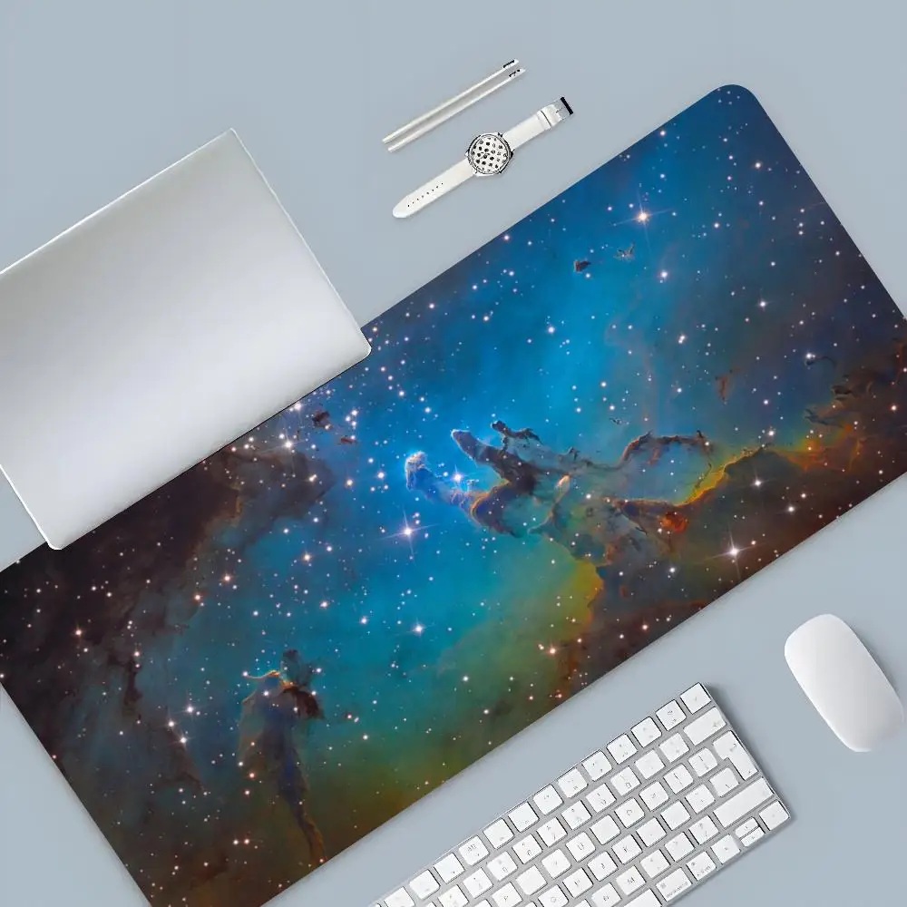 Universe planet Mouse Pad Cartoon Lockedge Large Gaming Pad Computer Gamer tastiera Mouse Mat Desk Mousepad per PC Desk Pad