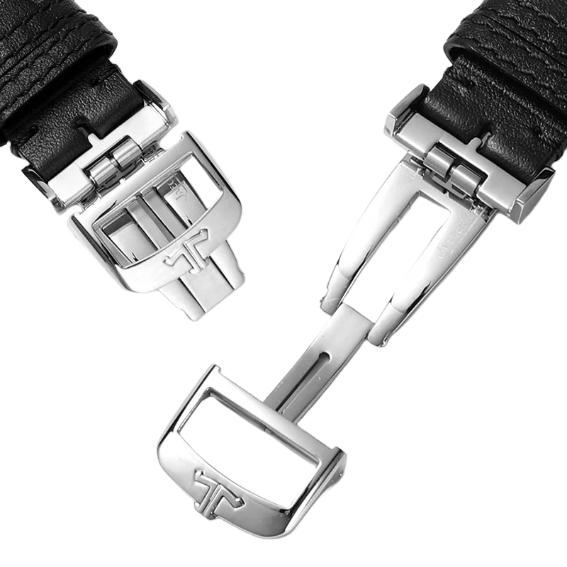 JAEGER-LECOULTRE POLARIS 시리즈 퀵 릴리스 가죽 시계 스트랩