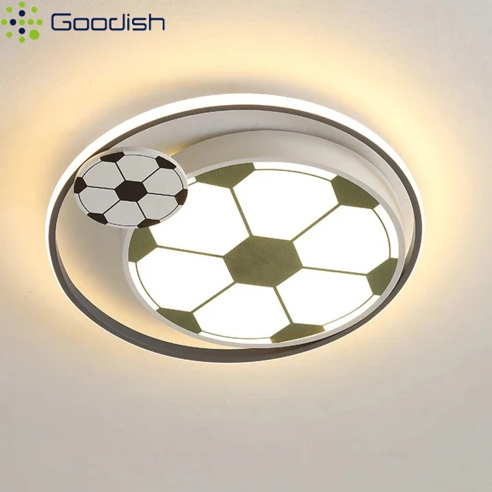 Children Modern Football Ceiling Lights LED Lamp for Boy's Bedroom Kids Study Living Dining Room Art Home Decoration Chandelier