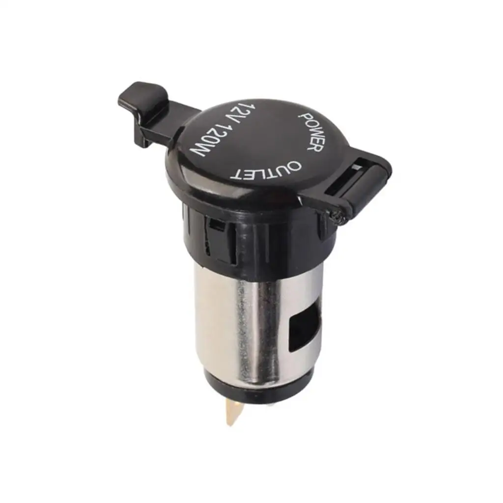 Cigarette Lighter Assembly Waterproof Power Socket Iron ABS Durable Car Parts for Useful Motorcycle Accessories