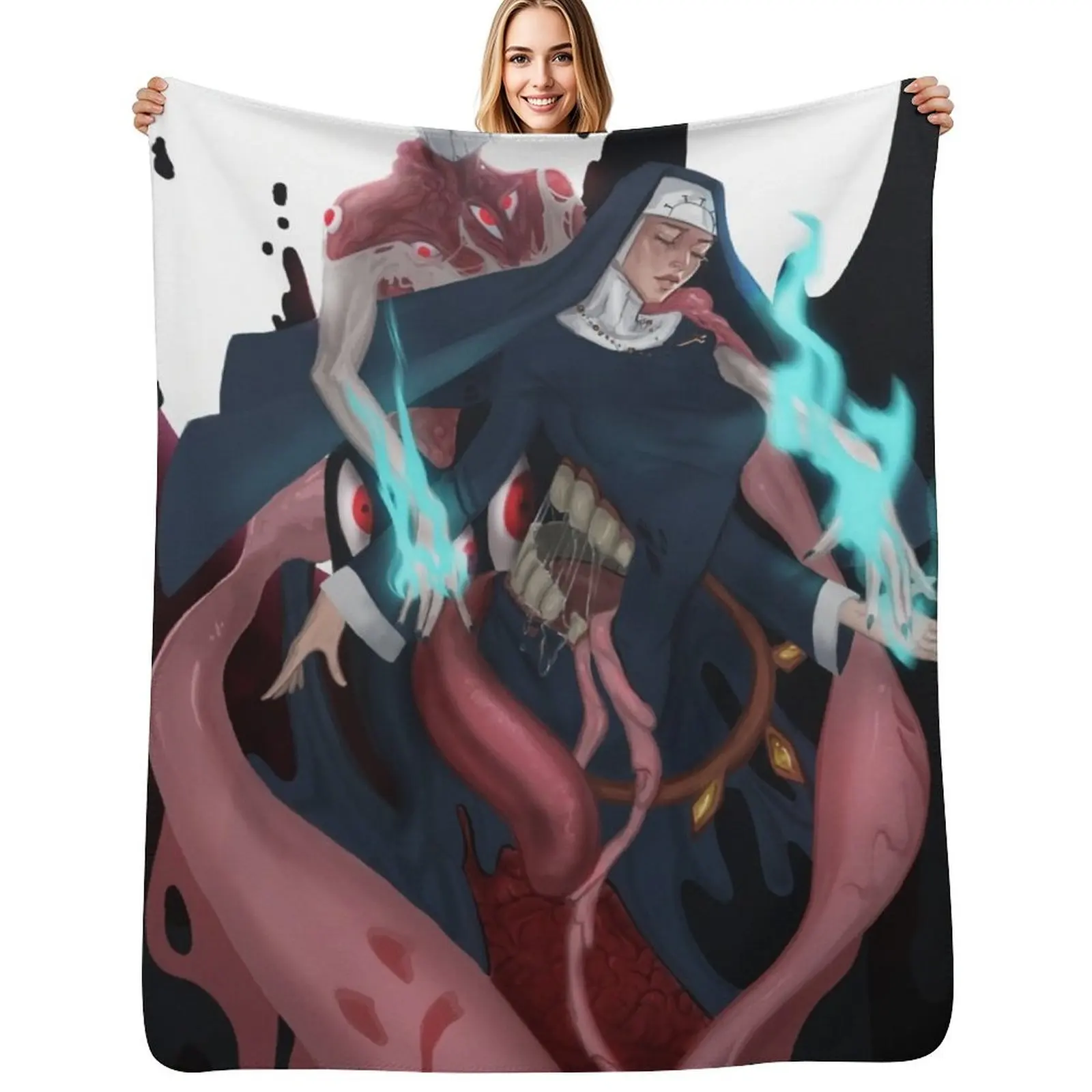

Skullgirls double fanart Throw Blanket Air Conditioner Soft Blanket for Office Home