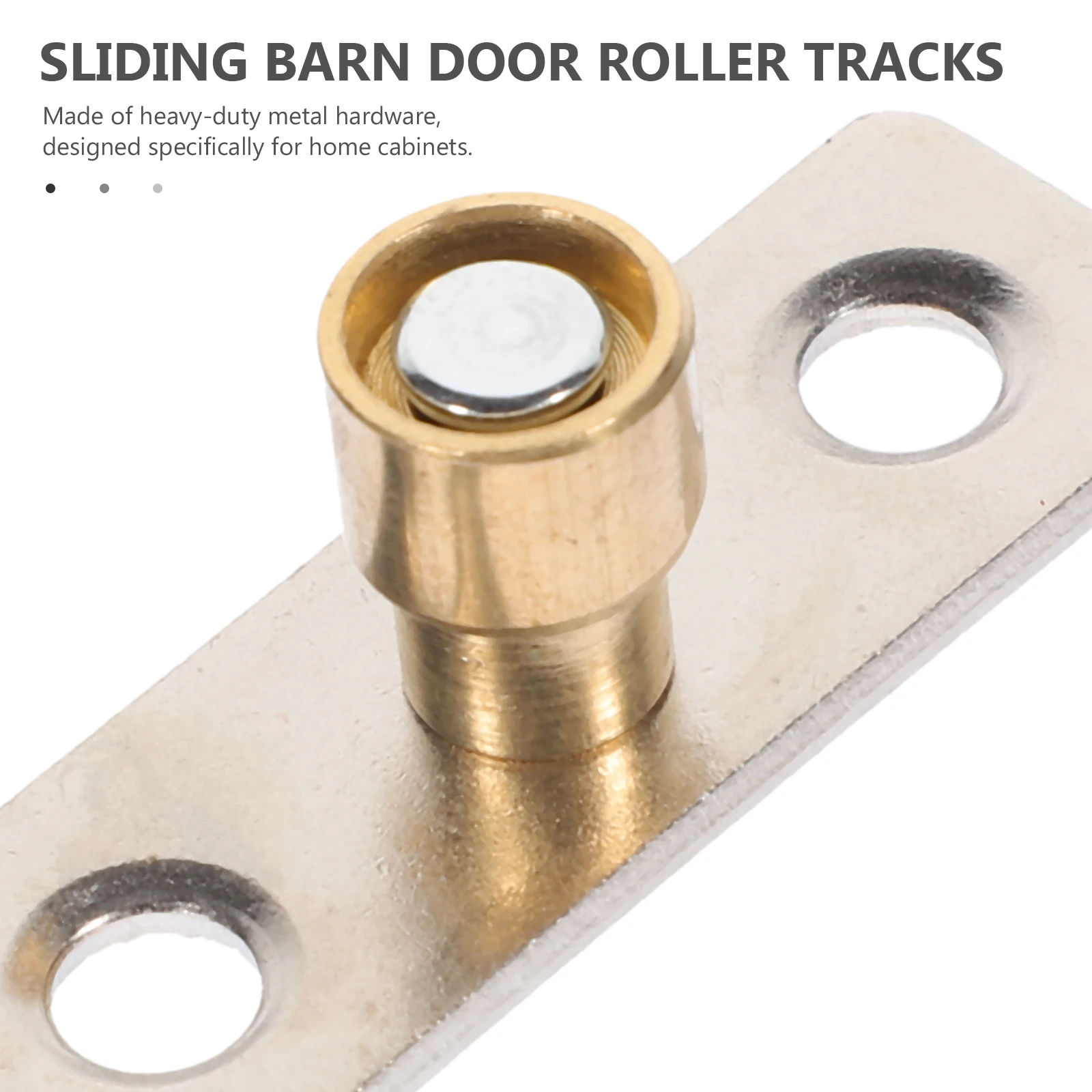 

2Pcs Sliding Door Roller Tracks Heavy Duty Barn Door Guide Floor Bottom Stop Durable 10mm Head Axle Cabinet Hardware